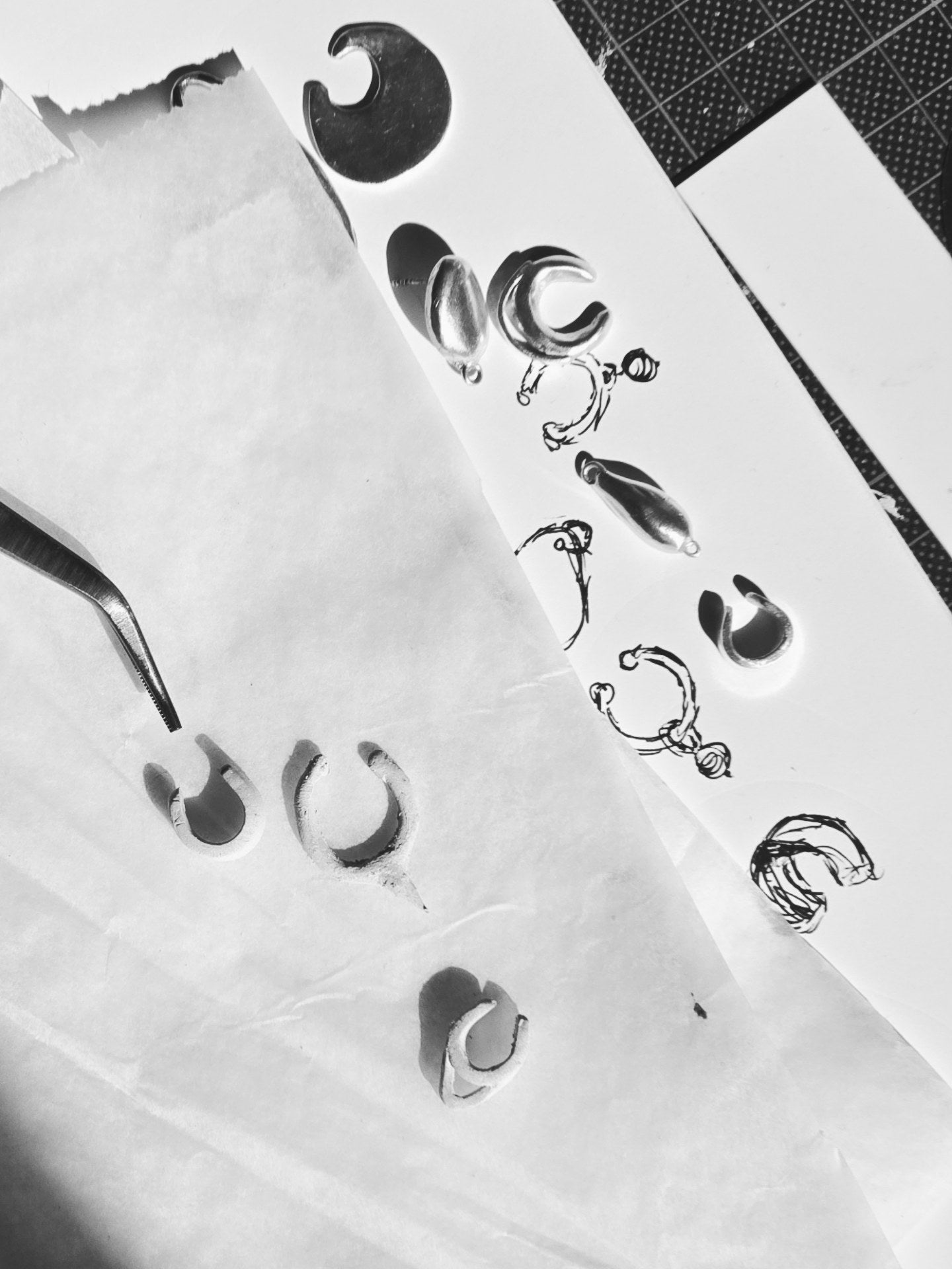 Textured Forms: Atelier création de boucles d'oreilles en Silver Clay - Soa Rituals