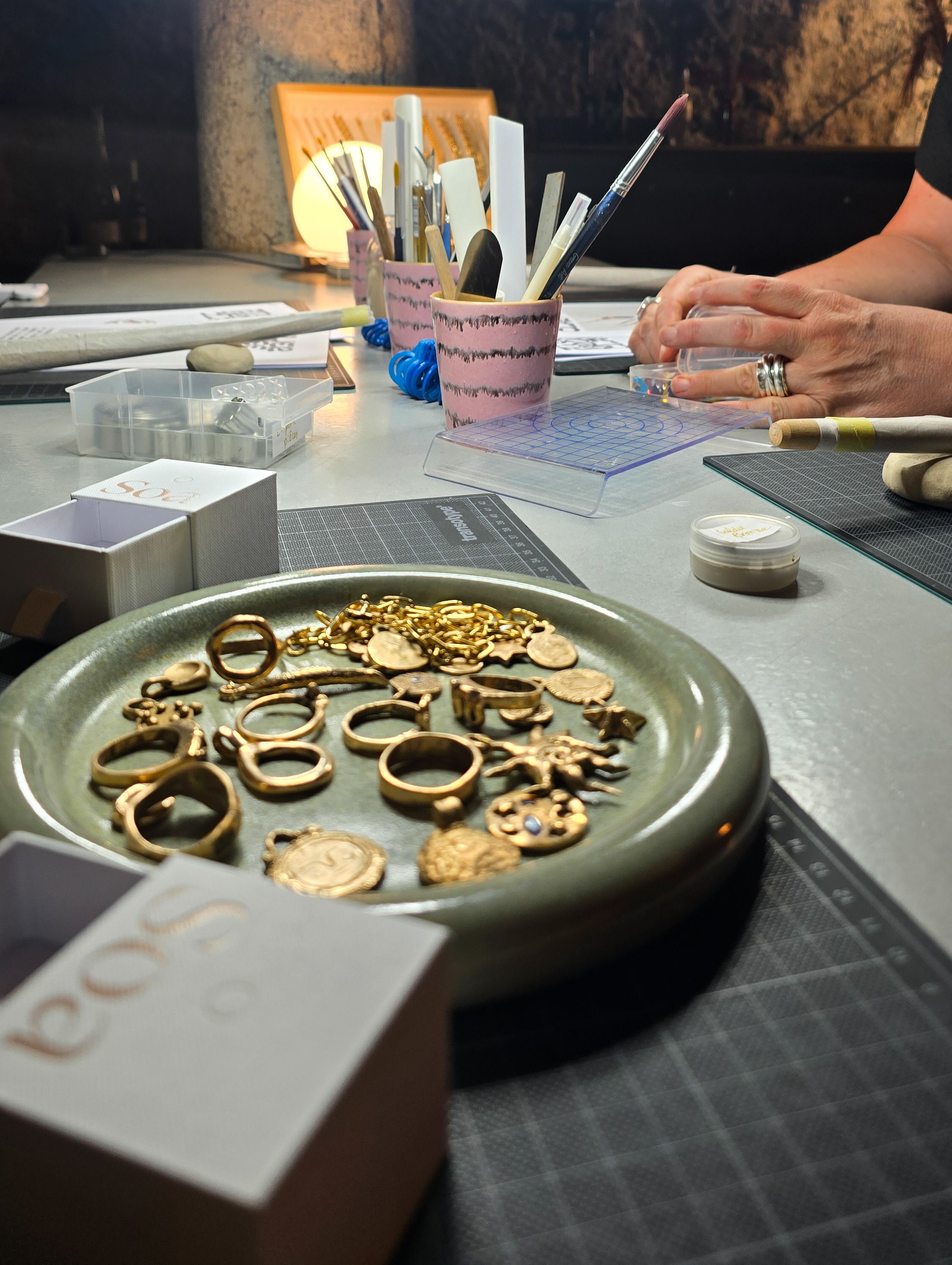 Atelier bague en Bronze Clay Montreux